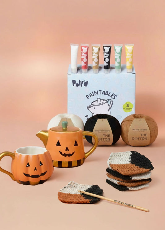WAK x Pott'd - Paint & Crochet Halloween Kit