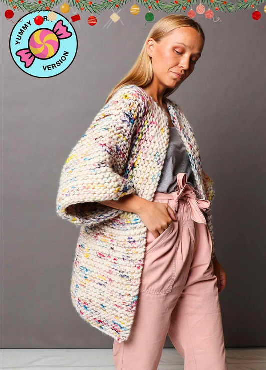 Melvoin Cardigan Kit - Yummy Yarn Version