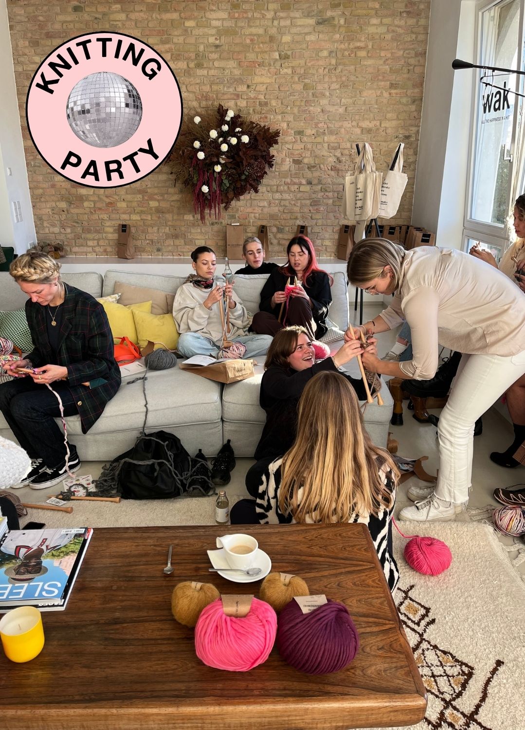 Friendsgiving Knitting Party Kit - Knit Matching Beanies