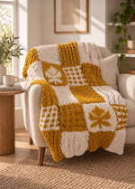 Autumn Leaves Stitch Sampler Blanket Kit – Yummy Version