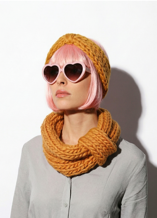 Blueberry Muffin Snood and Headband x @trustthemojo Kit - Yummy Yarn Version