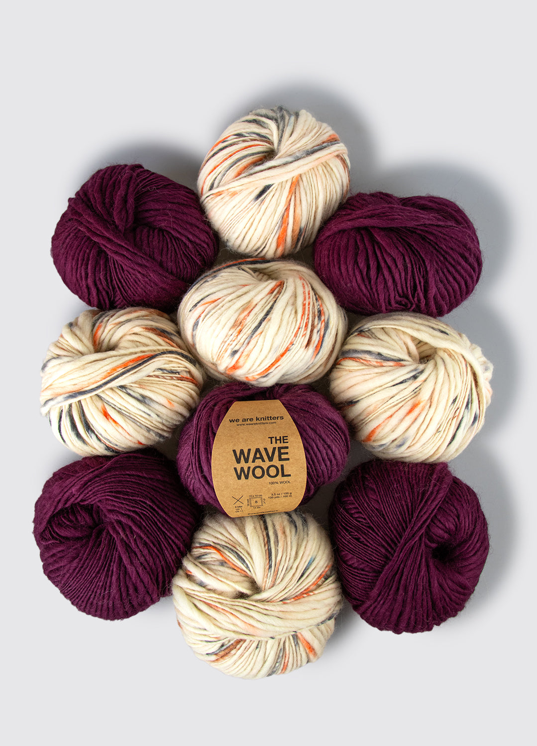 10 Pack of Wave Yarn Balls