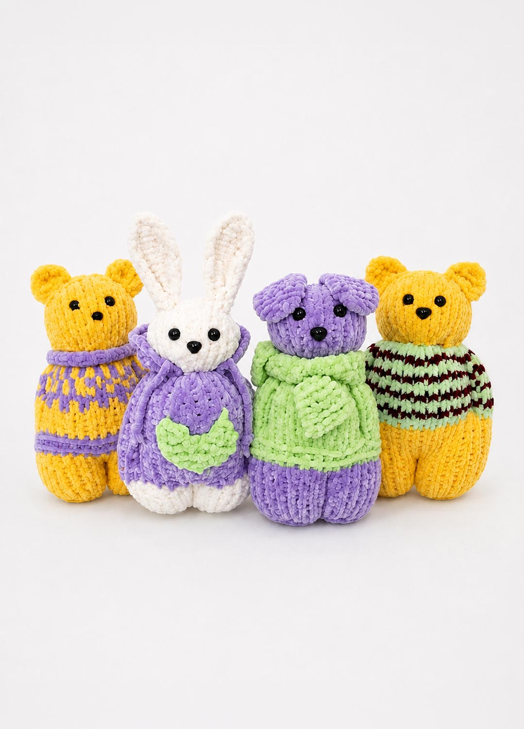 The Knitty Pet Pals Bundle Kit – 4er-Pack – Cuddle Yarn