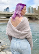 Easy Eyelet Sweater Scarf x @knitatude Kit - Petite Premium Version