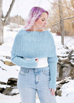 Easy Crochet Sweater Scarf x @knitatude Kit - Yummy Yarn Fine Version