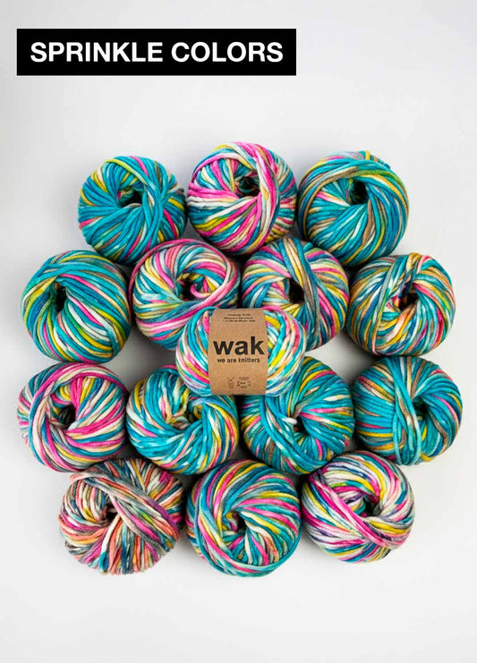 15 Pack of Yummy Yarn Balls - Sprinkle Colors