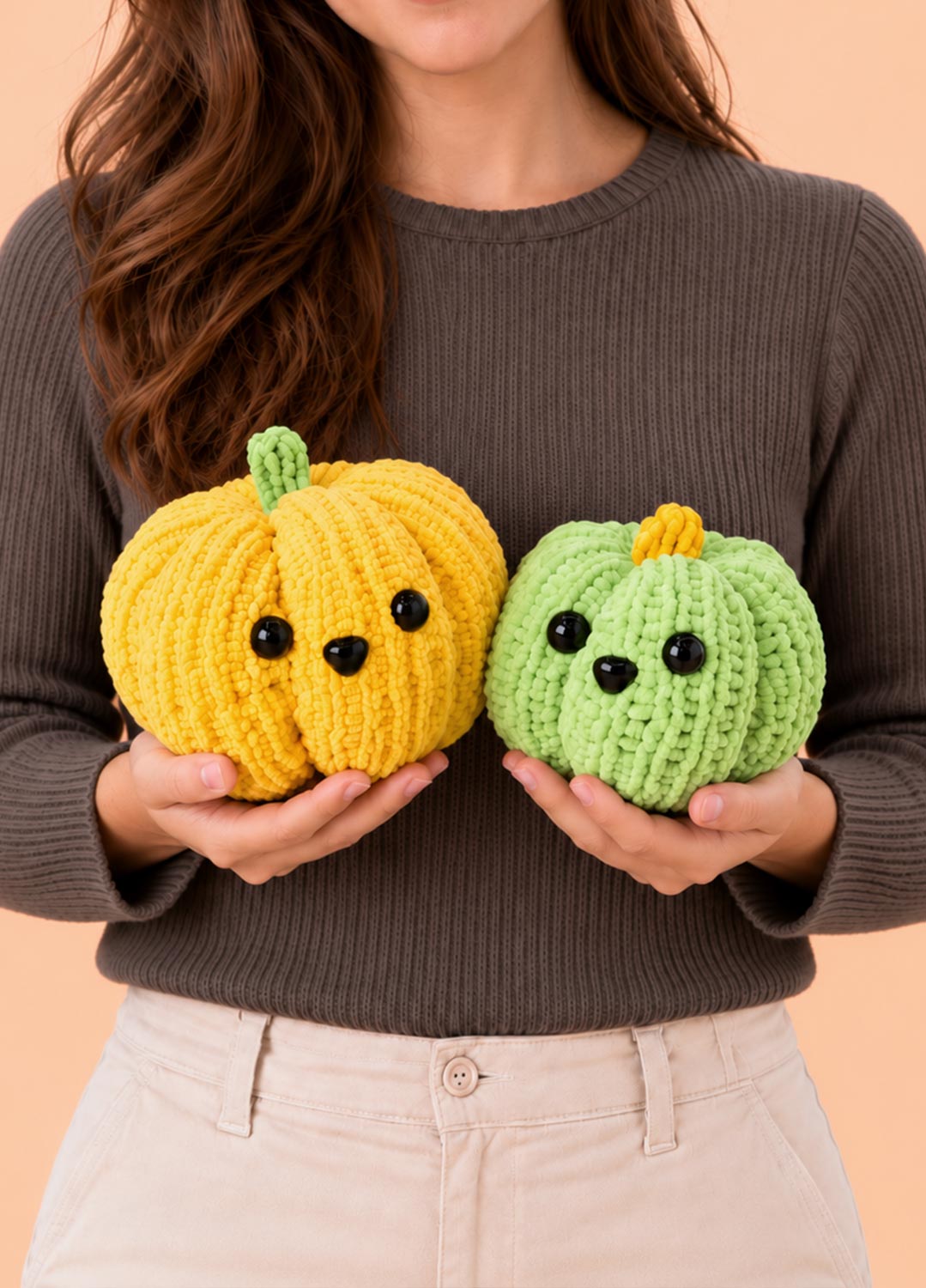 Die Knitty-Kürbisse – Einfaches Strickset für Kürbisse