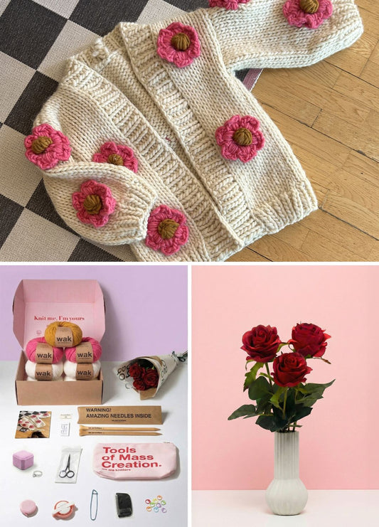 Bundle: Mother's Day Simone Cardigan + Blooming Good Bouquet Kit