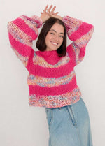 The Striped Rainbow Sweater Kit x @paula.on.knits – Yummy Yarn Version