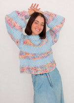 The Striped Rainbow Sweater Kit x @paula.on.knits – Yummy Yarn Version