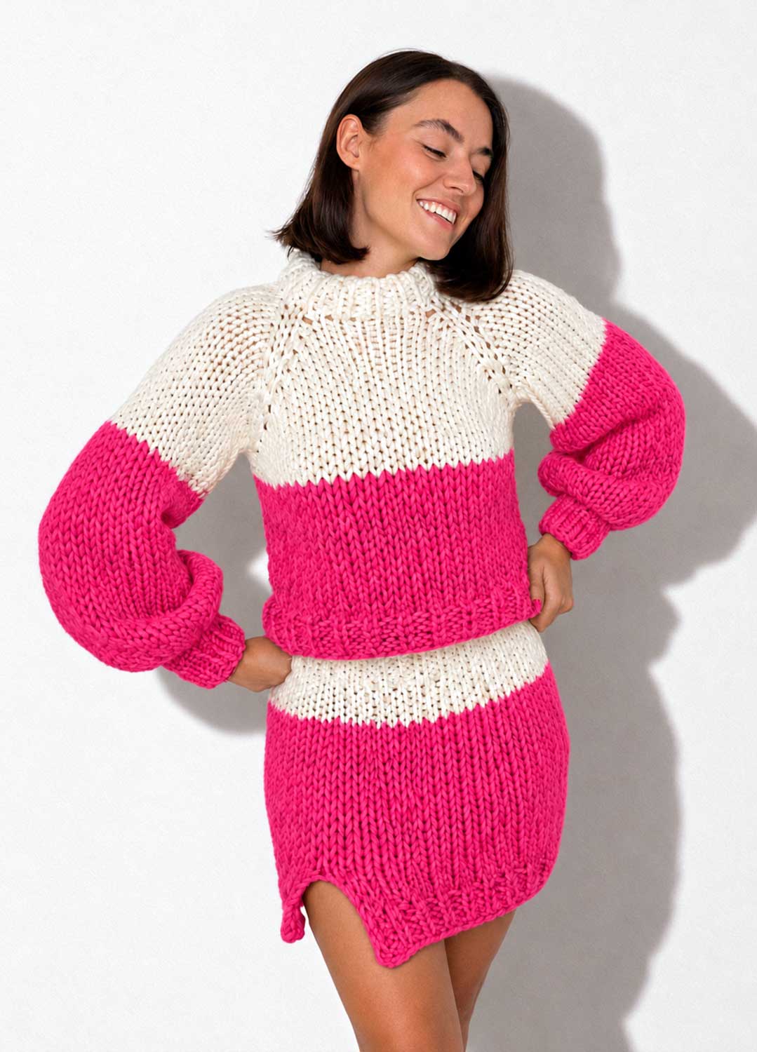 The Rainbow Skirt & Sweater Set Kit x @paula.on.knits – Yummy Yarn Version